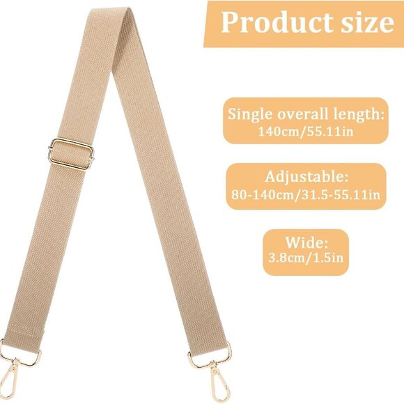 8-Piece Adjustable Purse Straps Set - Stylish Crossbody Bag Straps for Women - Picture 3 of 7